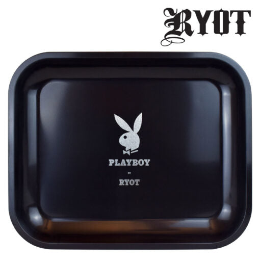 Playboy X Ryot Rolling Trays - Large / Silver Bunny
