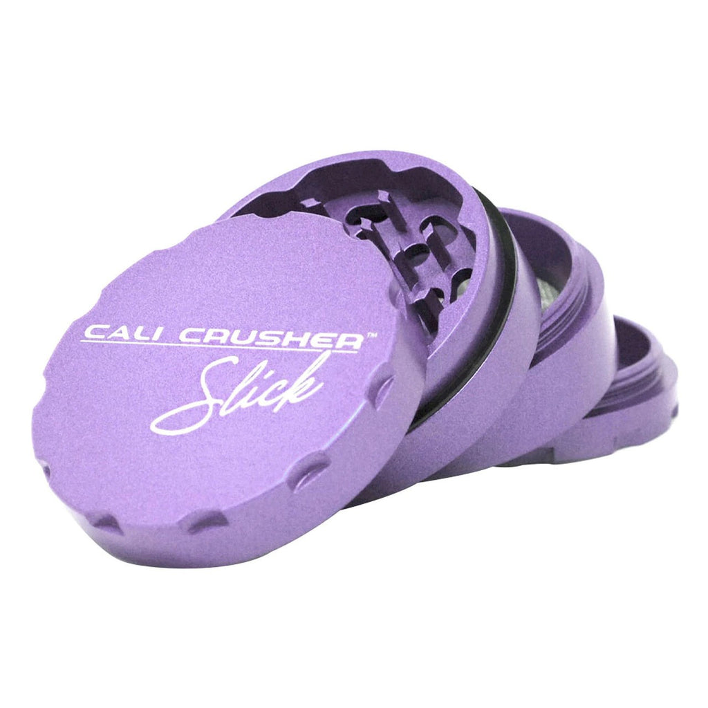 Cali Crusher OG Slick Series - 2.5" 4 Piece Non-Stick Pollinator purple