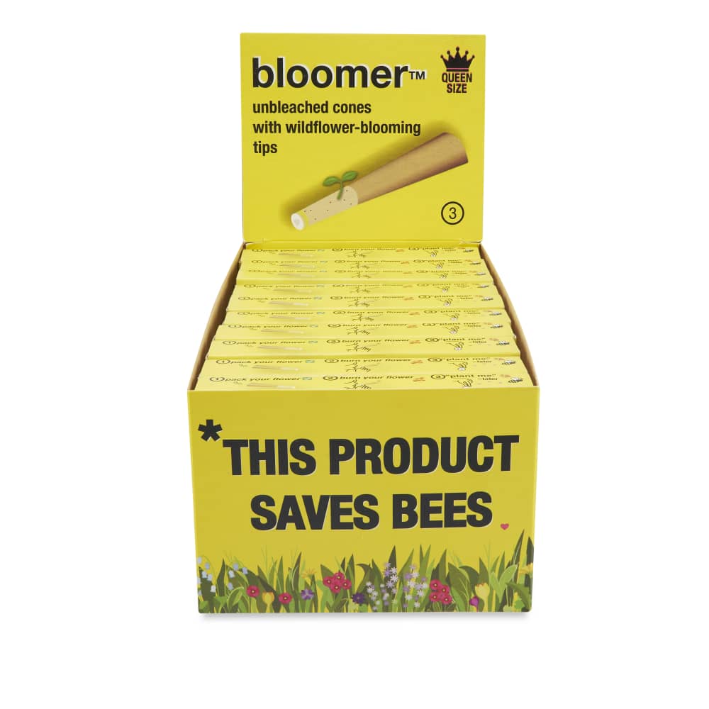 Bloomer Unbleached Cones W/Wildflower Filter Tip