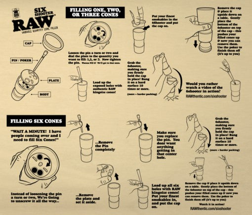 Raw Six Shooter Instructions