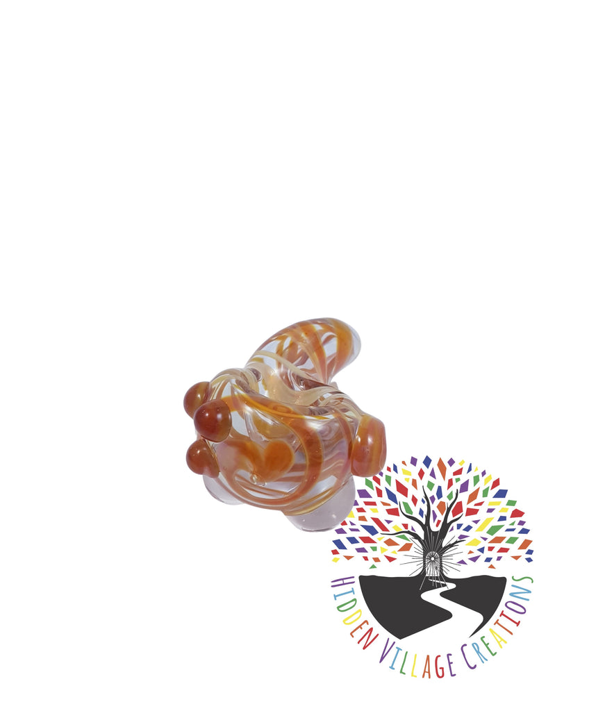 Hidden Village Creations Mini Twisted Frit Pipes - amber