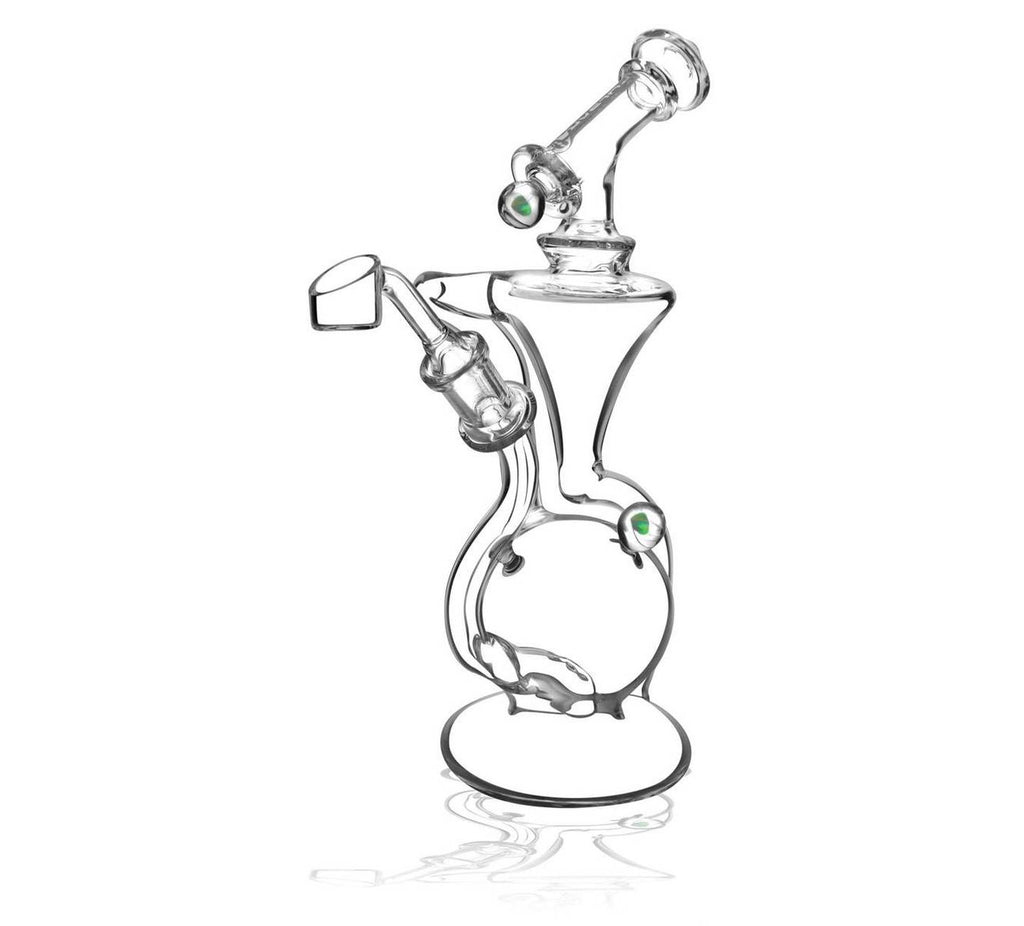 Pulsar 9.5" Opal Marble Recycler Dab Rig