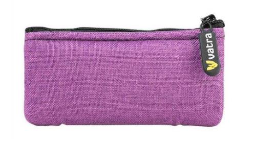 Vatra 6.5" x 3.25" Padded Zipper Pouch - Purple